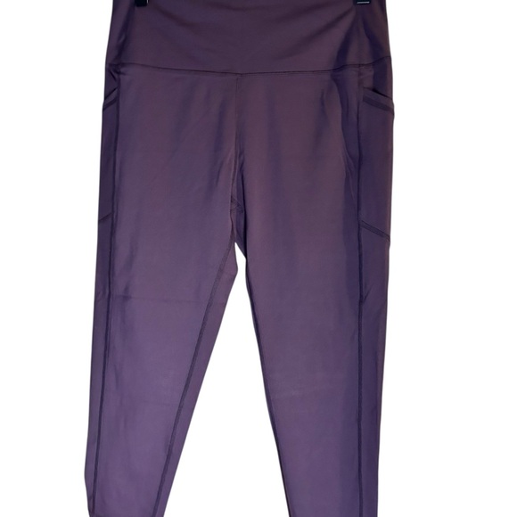 Zyia Women’s active Purple capri workout yoga performance side pockets sz 14/16 - Picture 2 of 7